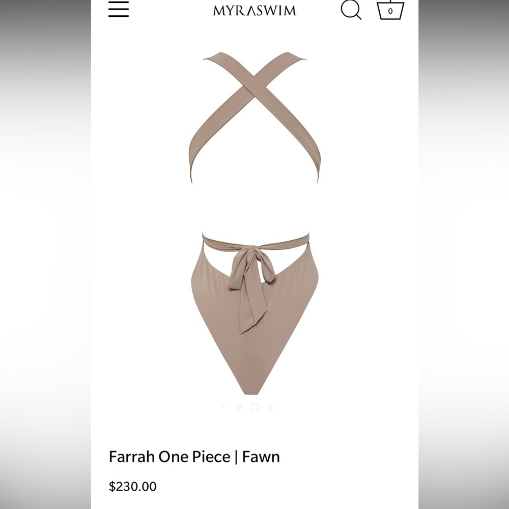 MYRA SWIM - Farrah One Piece Medium Fawn - Picture 9 of 12